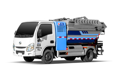 上汽躍進純電自裝卸式垃圾車 